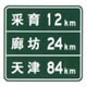 地点距离标志