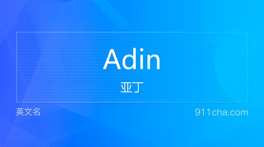 Adin 亚丁