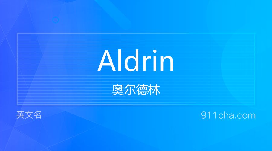 Aldrin 奥尔德林