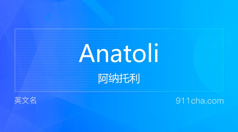 Anatoli 阿纳托利