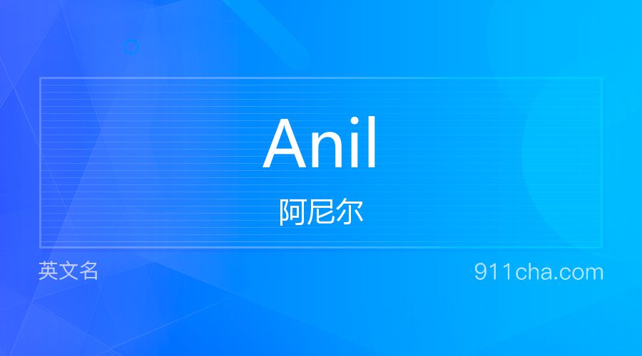 Anil 阿尼尔