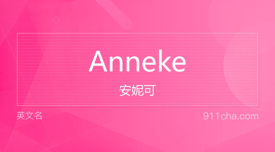 Anneke 安妮可