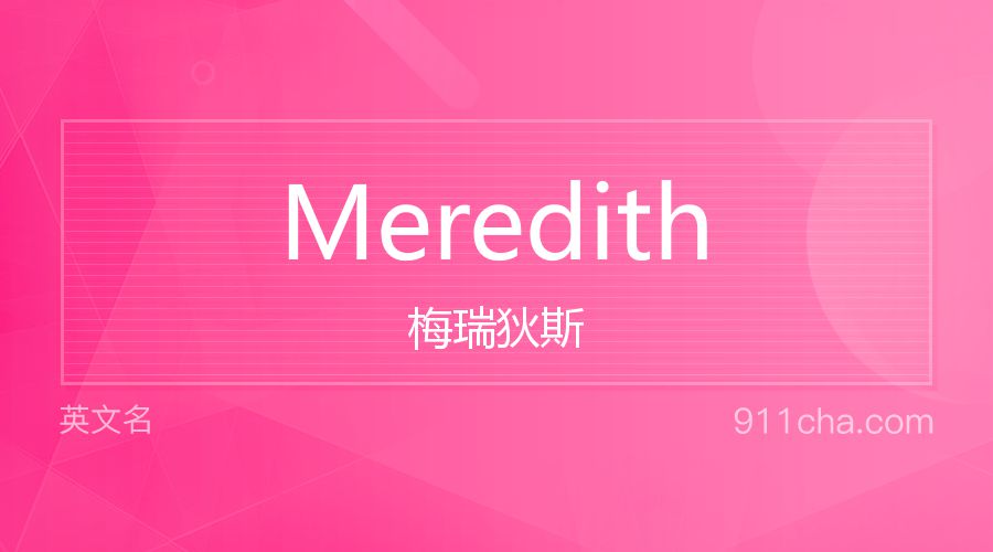 Meredith 梅瑞狄斯