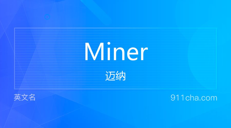 Miner 迈纳