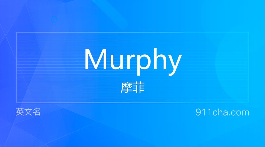 Murphy 摩菲