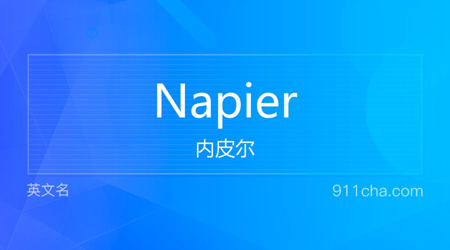 Napier 内皮尔