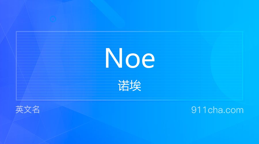 Noe 诺埃