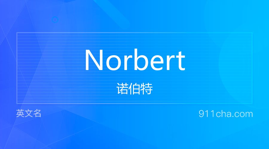 Norbert 诺伯特