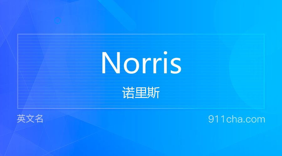 Norris 诺里斯