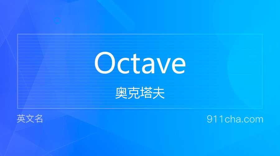 Octave 奥克塔夫