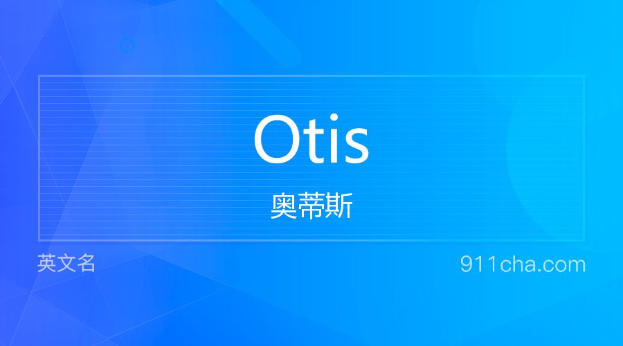 Otis 奥蒂斯