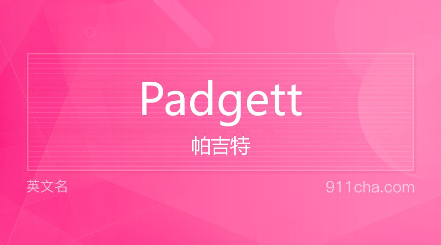 Padgett 帕吉特