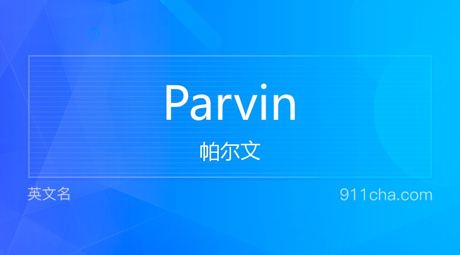 Parvin 帕尔文