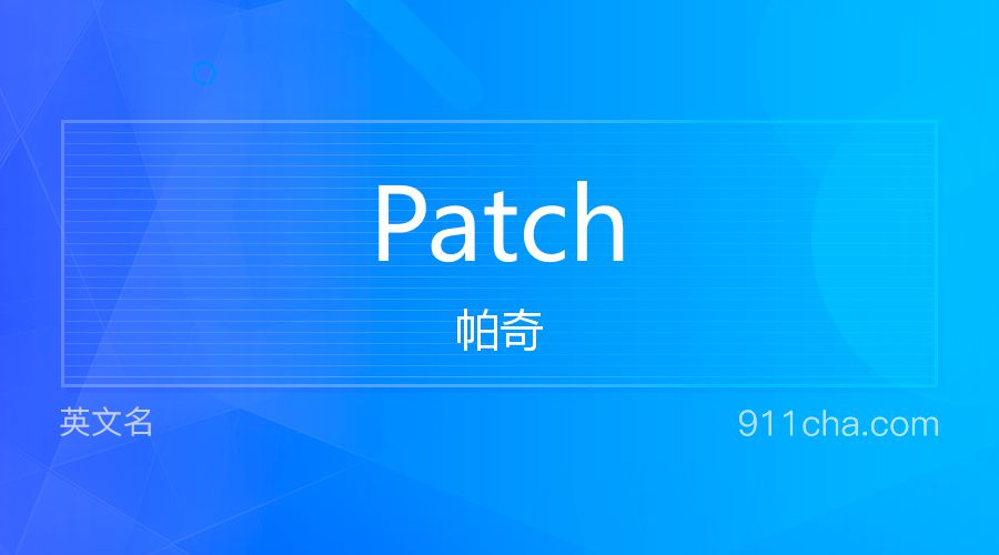 Patch 帕奇