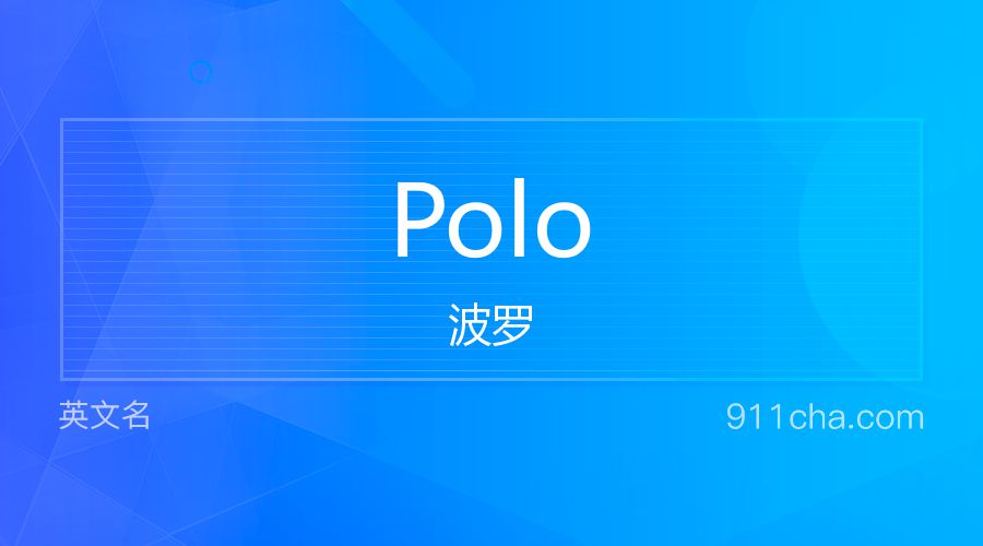 Polo 波罗