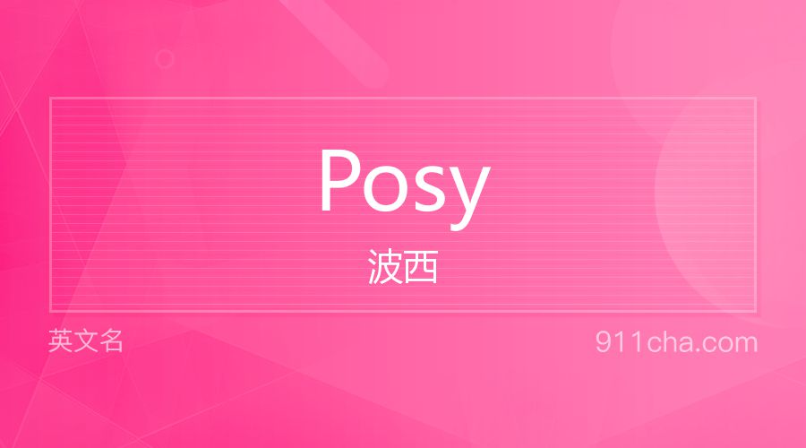 Posy 波西