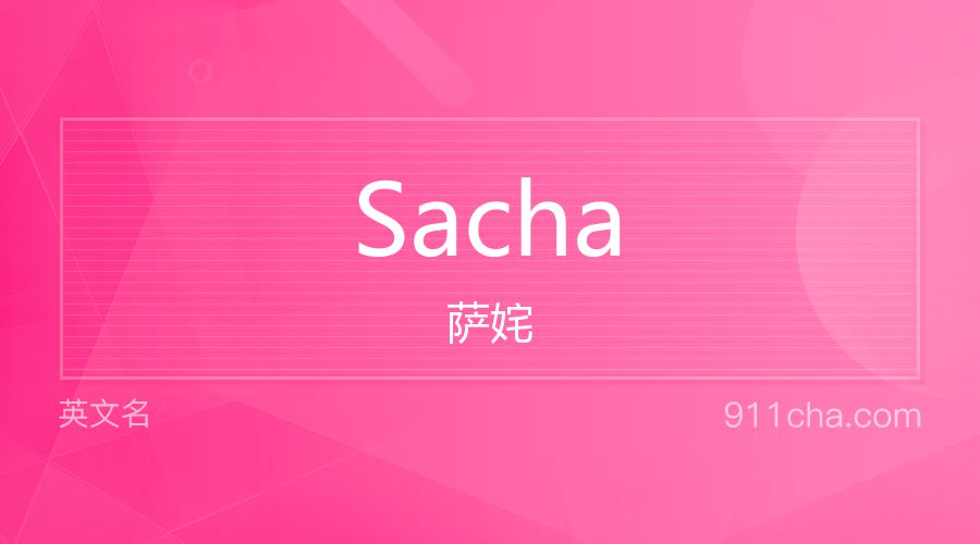 Sacha 萨姹