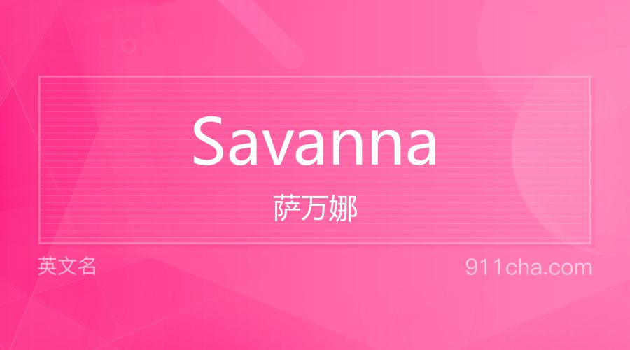 Savanna 萨万娜