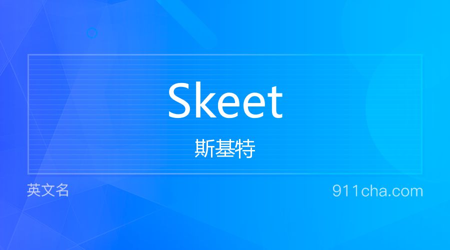 Skeet 斯基特