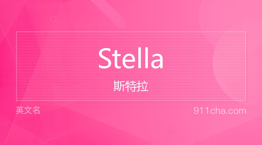 Stella 斯特拉