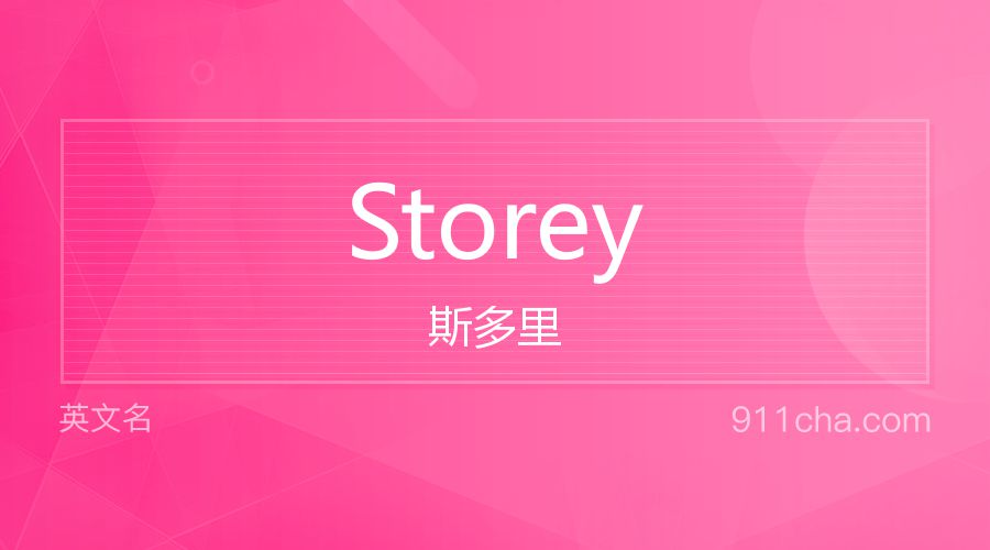 Storey 斯多里