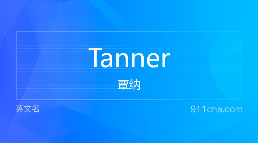 Tanner 覃纳