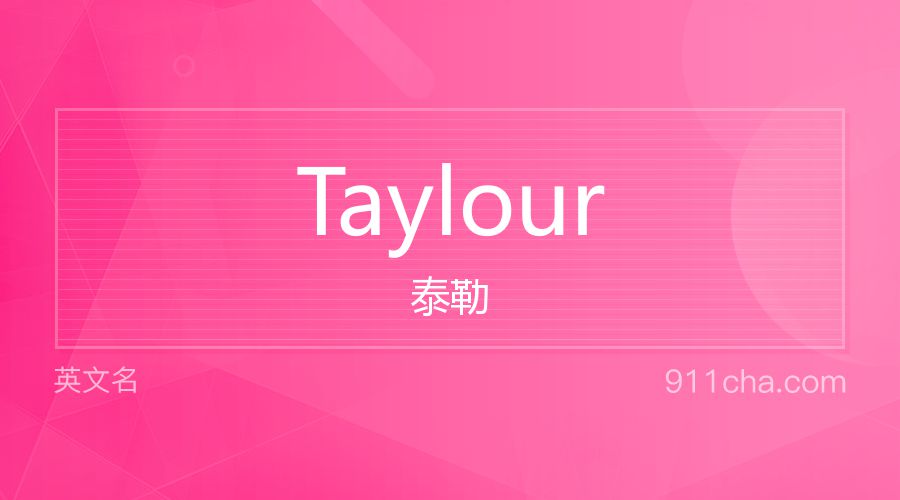 Taylour 泰勒