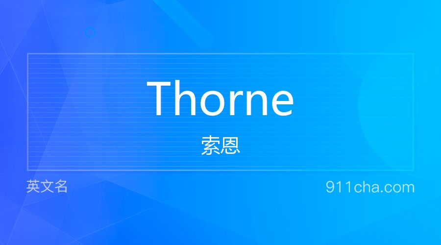 Thorne 索恩