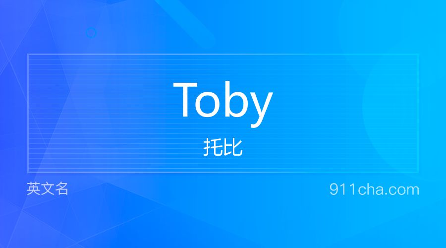 Toby 托比