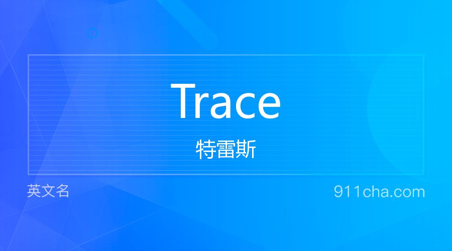 Trace 特雷斯