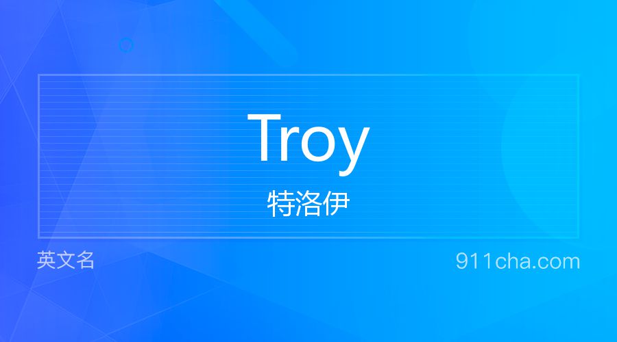 Troy 特洛伊