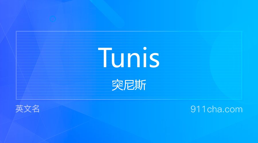 Tunis 突尼斯