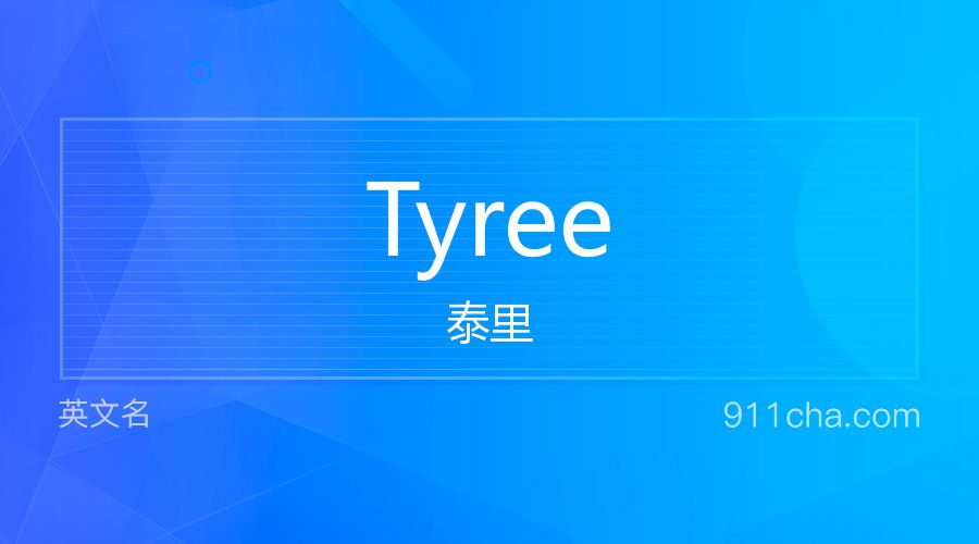 Tyree 泰里