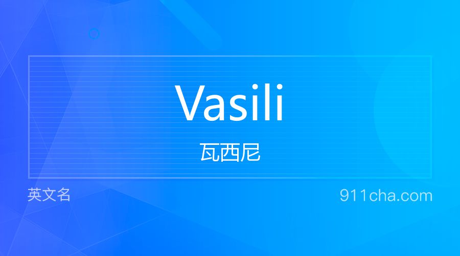 Vasili 瓦西尼