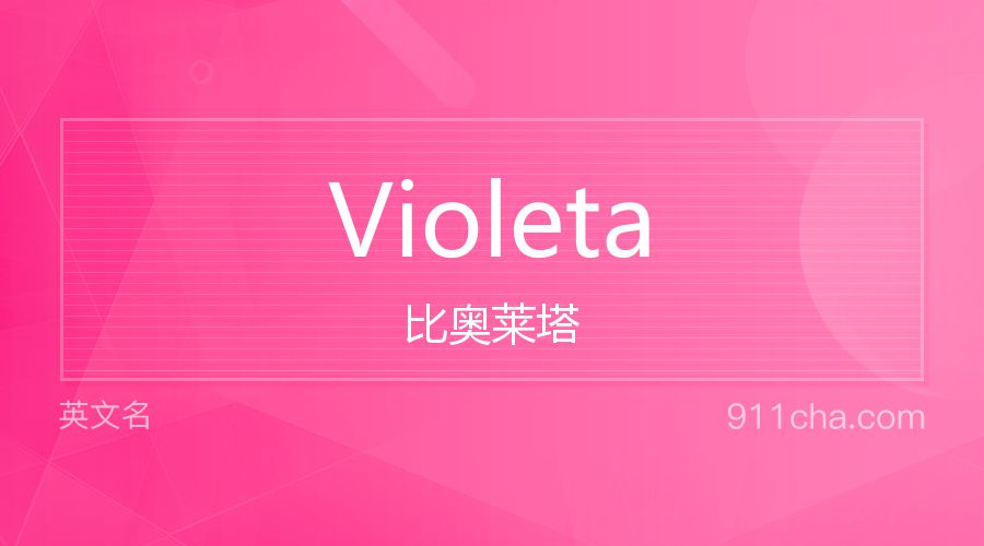 Violeta 比奥莱塔