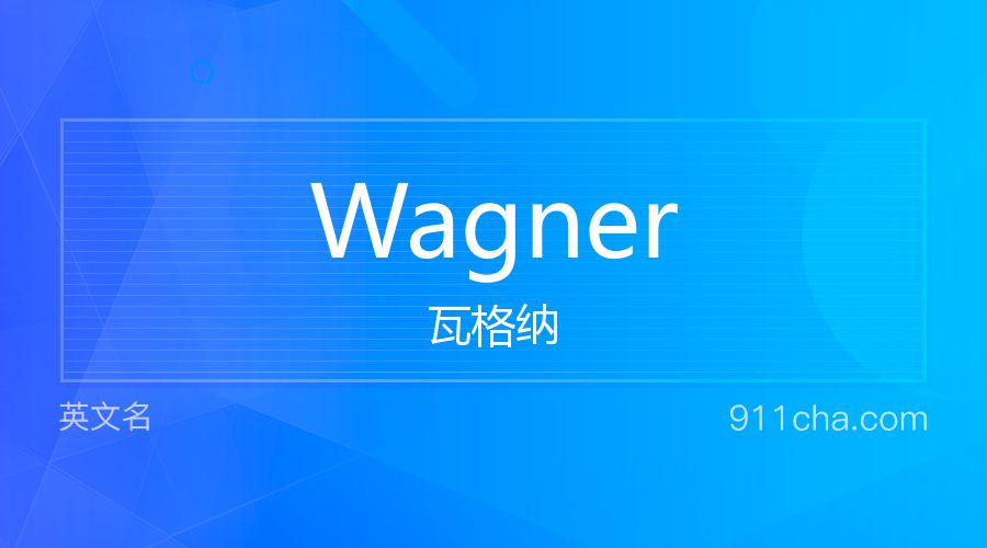 Wagner 瓦格纳