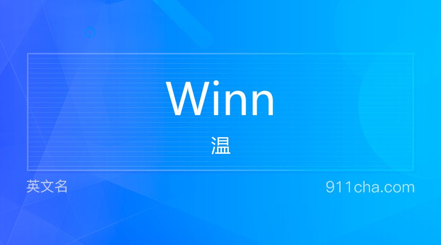 Winn 温