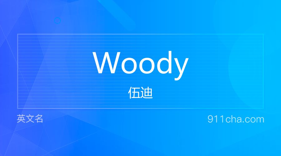 Woody 伍迪