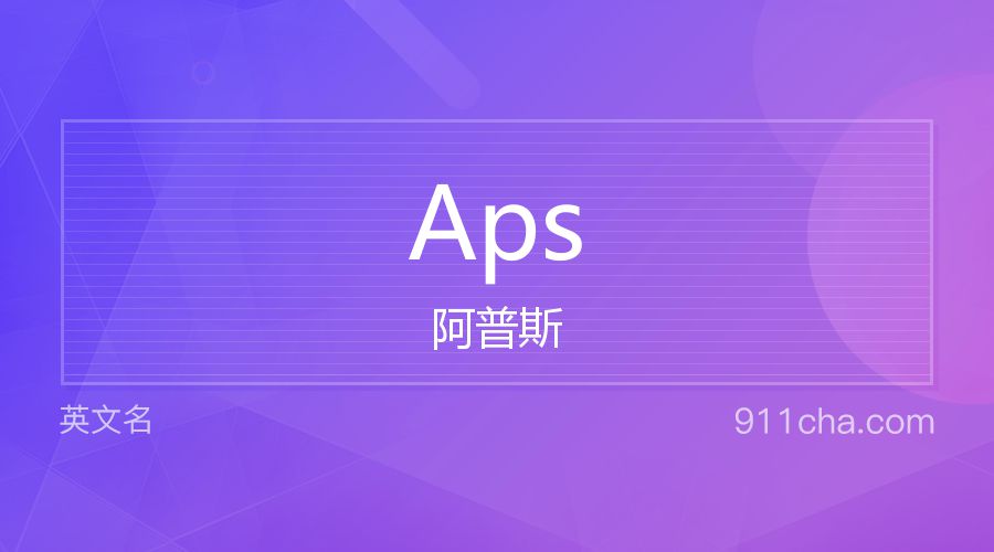 Aps 阿普斯