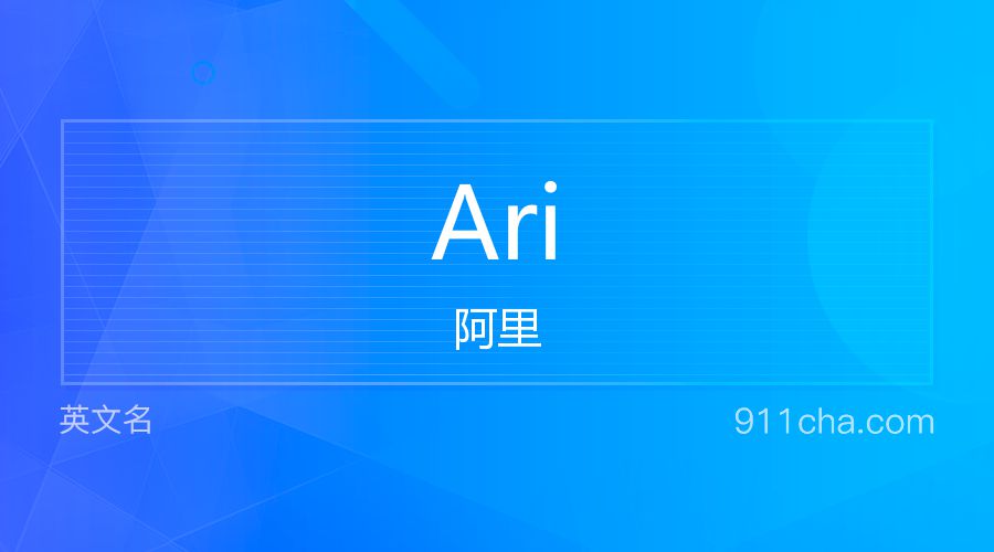 Ari 阿里