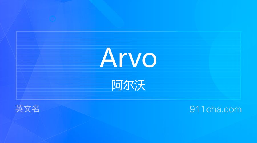 Arvo 阿尔沃