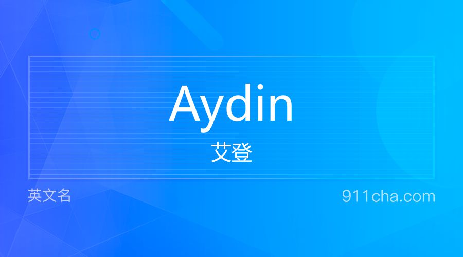 Aydin 艾登