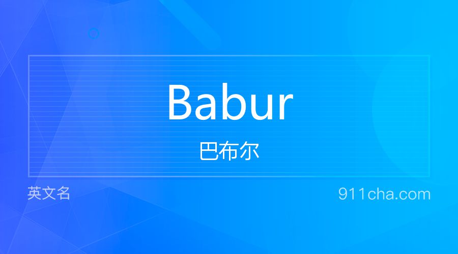 Babur 巴布尔