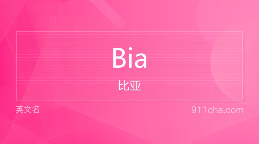 Bia 比亚