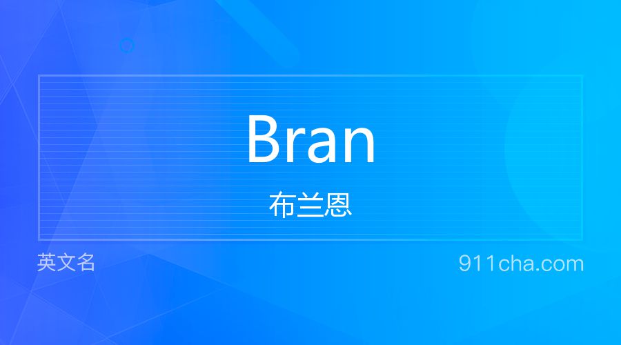 Bran 布兰恩