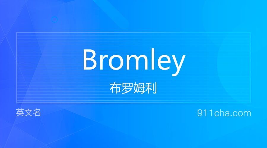 Bromley 布罗姆利