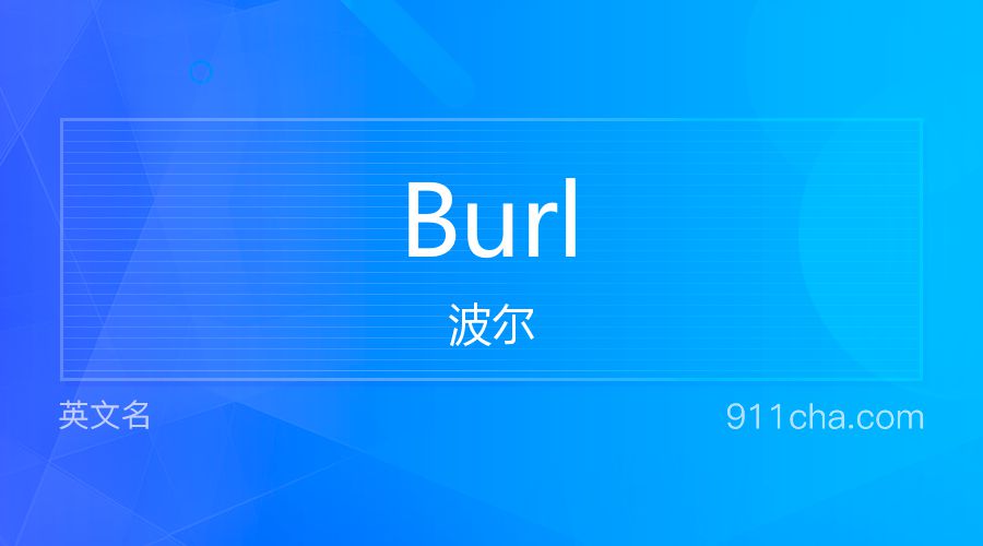 Burl 波尔