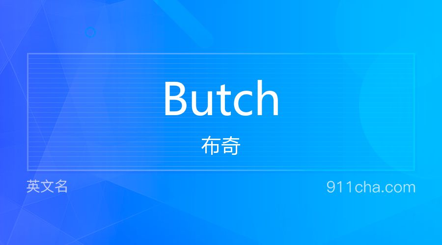 Butch 布奇