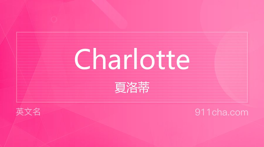 Charlotte 夏洛蒂