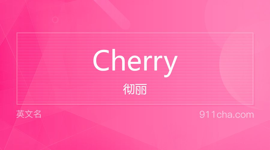 Cherry 彻丽